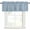Blue White, variant on Vintage Fruit Green Rod Pocket Curtain Valance, Farmhouse Retro Solid Color Linen Texture Farmhouse Window Valance for Living Room, Bedroom, Kitchen 42"W x 12"L