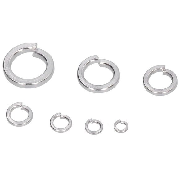 Lock Washers, 150Pcs Spring Lock Washers Washers For Screws Assorted Washers Split Square Section Assortment Tool A2 Marine Grade Stainless Steel