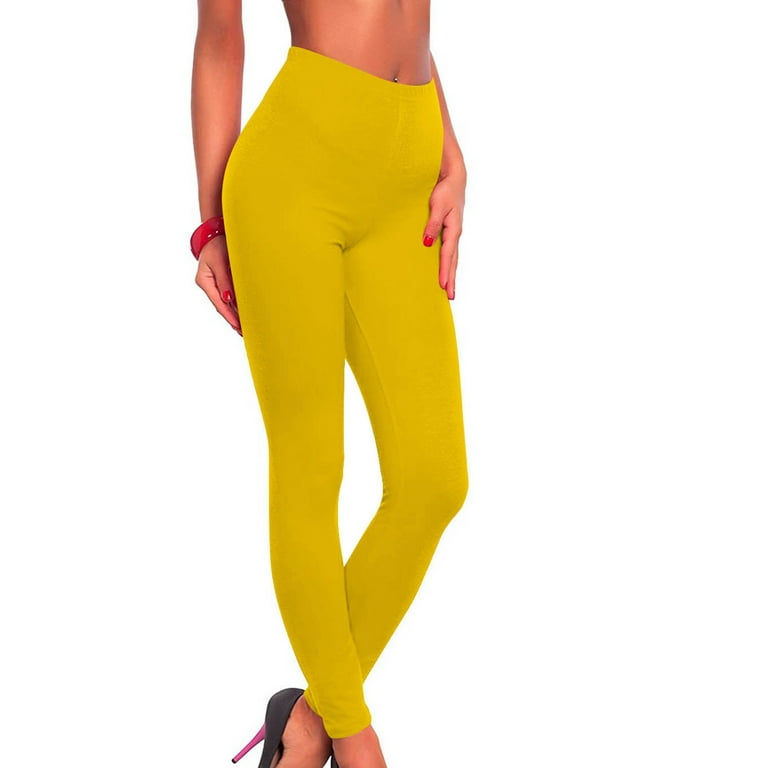 SMihono Women's Sports Fitness Pants Solid Colored CasualTight Fitting  Tight Peach Hip Yoga Pants Stretch Pants Full Length Pants Leggings for  Women 2023 Yellow 12 