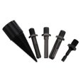thumbnail image 3 of Miangastore Drill Grey 5Pcs 3.7X1.2In Steel Portable Log Splitter For Camping, 3 of 8