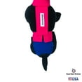 thumbnail image 5 of Barkertime Hot Pink on Blue Dog Diaper Overall, 5 of 6
