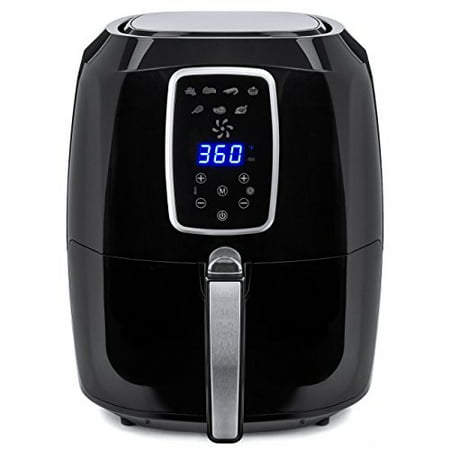 Best Choice Products 5.5qt 7-in-1 Electric Digital Family Sized Air Fryer Kitchen Appliance w/ LCD Screen, Non-Stick Coating, Temp Control, Timer, Removable Fryer Basket - (Best Affordable Air Fryer)