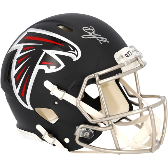 Drake London Atlanta Falcons Autographed Riddell Speed Authentic Helmet - Fanatics Authentic Certified
