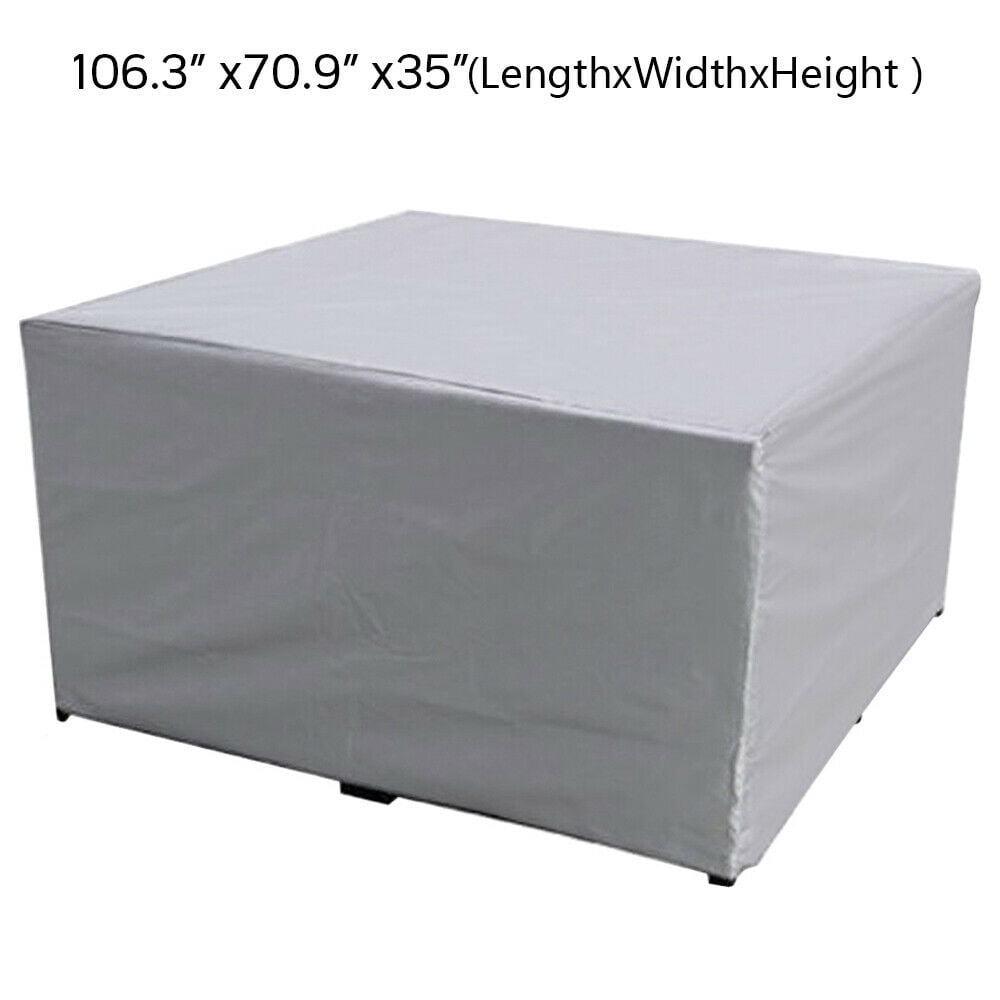 Rectangular Patio Table Cover Heavy Duty Waterproof Outdoor Furniture