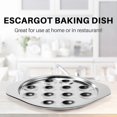 thumbnail image 5 of 2 Pcs Snail Dish Plate Restaurant Serving Dish Heat Resistant Mushroom Escargot Dinner Stainless St, 5 of 5