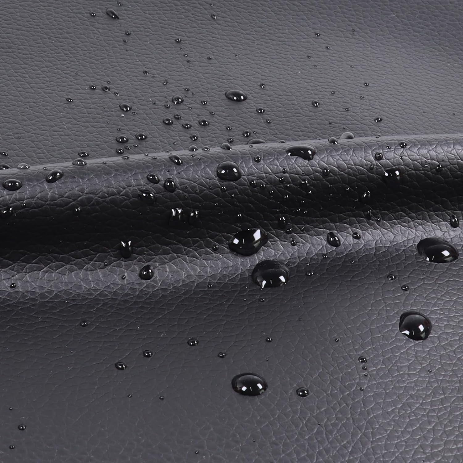 360 x 55inch Upholstery Faux Leather Fabric Sheets Car Boat Artificial Leather PVC Leatherette, 10 Yard, Black