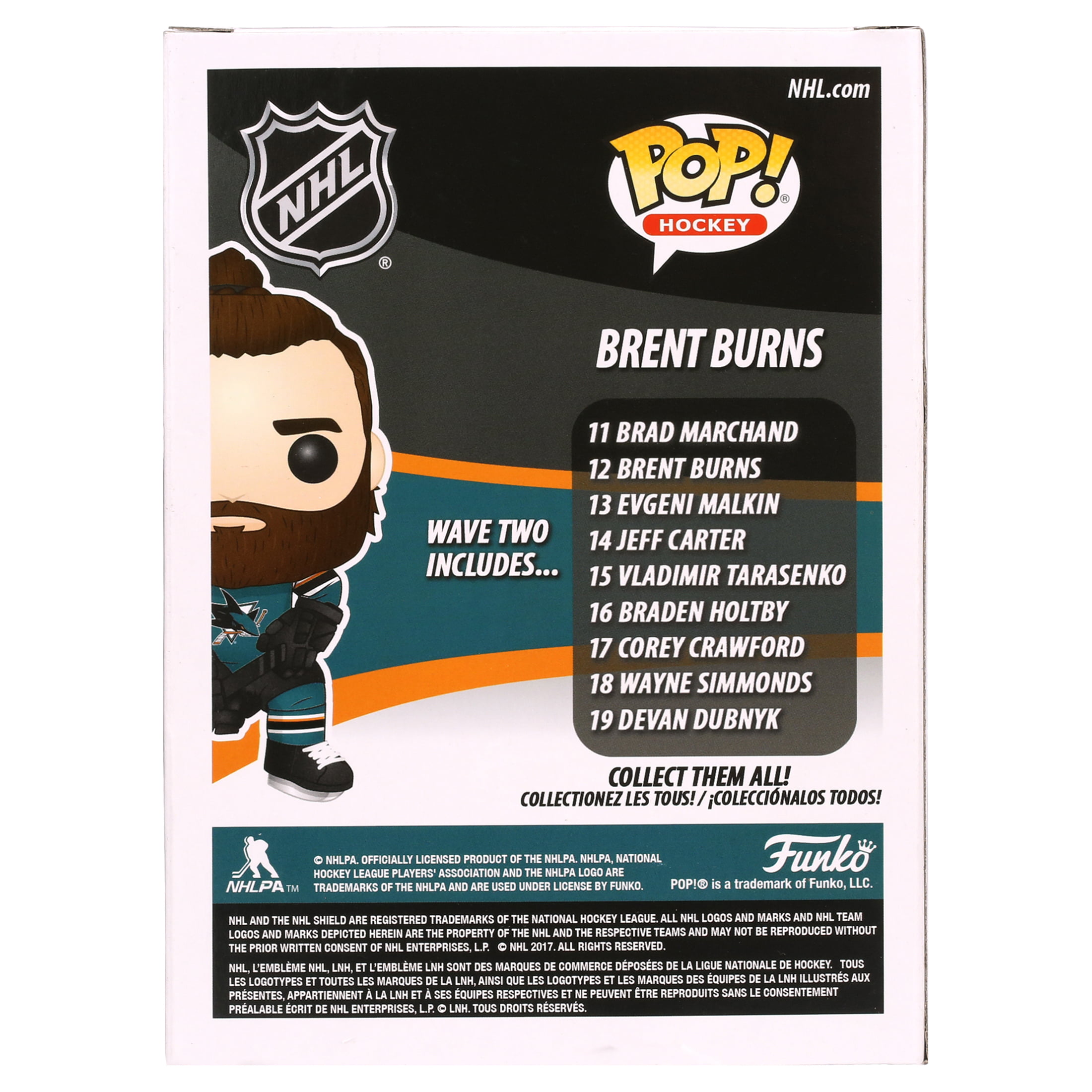 Funko Pop Vinyl Figure Brent Burns #12 - NHL San Jose Sharks