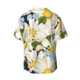 thumbnail image 2 of Wukai Bees Collecting Nectar Men's Casual Short-Sleeve Button Down Shirt - Lightweight Summer Dress Shirt for Daily Wear-Small, 2 of 7
