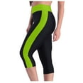 thumbnail image 7 of Women Capris for Summer New Pockets Color Block Capris Leggings Women Stretchy Leggings Quick Dry Yoga Capris High Waist Cropped Trousers Gym Clothes for Woman Green XXL, 7 of 7