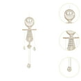 thumbnail image 6 of CarpNettore Bohemian Human Skeleton Tapestry Dorm Home Accent Macrame Woven Wall Hanging White, 6 of 9