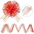 thumbnail image 2 of 12 Pcs Pull Bow Large Organza Pull Bow Gift Wrap Pull Bow With Ribbon For Wedding Gift Baskets, 6 Inches Diameter, 2 of 7