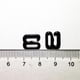 thumbnail image 3 of 100 anillos/deslizadores/ganchos metálicos para tiras de sujetador, figuras 0, 8 y 9, ajustador de lencería para manualidades Gancho de 10 mm x 8 mm, 3 of 7