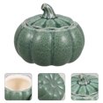 thumbnail image 2 of FELTECHELECTR Cuenco de cerámica con forma de calabaza para hornear, cuenco para sopa guisada con tapa, 2 of 5