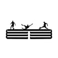 thumbnail image 2 of Colgador de medallas, soporte para medallas, resistente, utilitario, versátil, ahorra espacio, metal negro, almacenamiento de medallas para correr, 30 x 119 cm, 2 of 9