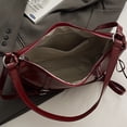 thumbnail image 2 of Bolso Hombro para Mujer Bandolera Con Lazo Cuero PU El () Rojo, 2 of 8