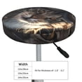 thumbnail image 4 of Hirioo Pilot Cat In Vintage Plane for Round Bar Stool Seat Covers Washable Stool Cushion Slipcover Elastic Bar Chair Covers for 12-14 Inch Chair-12 inch, 4 of 7