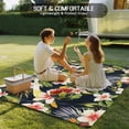thumbnail image 5 of Fsddascl Summer Flowers Outdoor Rug for Patio/Deck/Porch, Non-Slip Large Area Rug 6 x 9 Ft, Farmhouse Botanical Tropical Plant Leaves Indoor Outdoor Rugs Washable Area Rugs, Camping Rug Carpet, 5 of 5