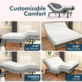 thumbnail image 7 of Renanim Serenityflex Adjustable Bed Frame with 14" Mattress Included Electric Massage - USB, Under Bed Light, Luxury Cooling Gel Memory Foam Mattress, App Control, Head and Foot Incline Base Twin XL, 7 of 7