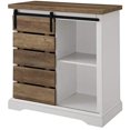 thumbnail image 2 of Buffet, 32 Pouces, Blanc Solide/chêne Rustique, 2 of 2