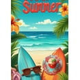thumbnail image 3 of Tropical Surfboard Beach Summer Banner Decorative Ocean Sand for Outdoor Party Holiday Event Picnic Celebration, 3 of 7