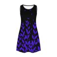 thumbnail image 6 of Drovellove 2026 Women Round Neck Sleeveless Leaf Vintage Floral Print Plus Size Summer Dresses , Loose A-Line Ruffle Hem Casual Beach Vacation Trendy Sundress, 6 of 9