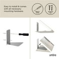 thumbnail image 6 of Umbra Conceal Small Floating Wall Shelves, Set of 3, 6 of 17