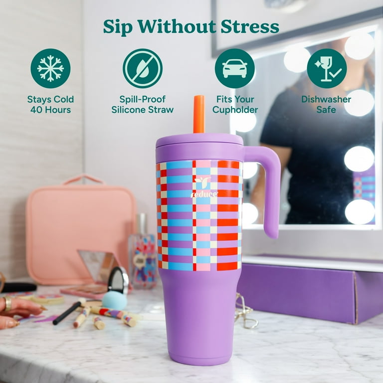 Reduce Jamie Makeup 40oz Chiller Tumbler with Handle with Spill