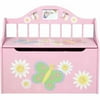 Guidecraft Butterfly Pink Kids Child Wood Toy Box