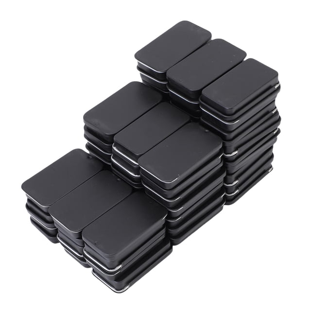 Caja De Lata Con Tapa Deslizante, Pequeños Contenedores De Lata Multiusos Resistentes, 60 Piezas, Reutilizables Para Manualidades De Joyería