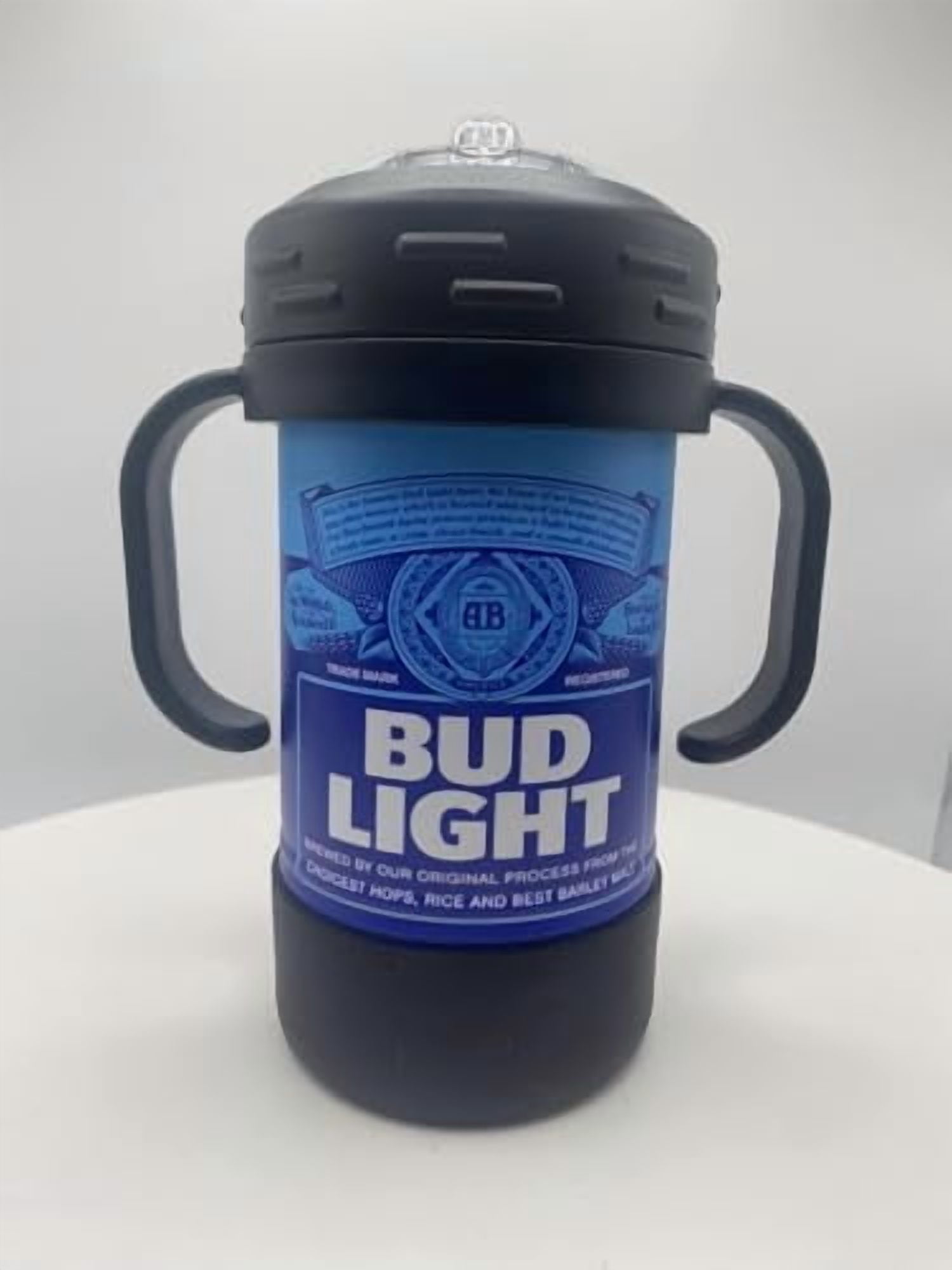 Beer Can Sippy Cup, Beer Inspired Sippy Cup with Handle BPA Free, Holds 10oz Adult Themed