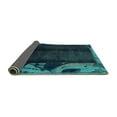 thumbnail image 2 of Ahgly Company Indoor Rectangle Abstract Turquoise Blue Modern Area Rugs, 8' x 12', 2 of 4