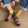 thumbnail image 3 of Rocae Retro Futuristic Landscape for Premium Adult Socks,Comfortable, Breathable, and Durable Socks, Perfect for Everyday Wear, 3 of 7