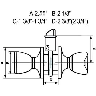 Black Door Lock Set - Double Cylinder Deadbolt Keyed Both Sides, Square Plate Handle