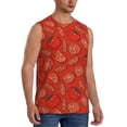 thumbnail image 2 of Kdxio Tomatoes for Men's Muscle T-shirt,Sleeveless for Workout Running Athletic Gym Lounge Casual, 2 of 7