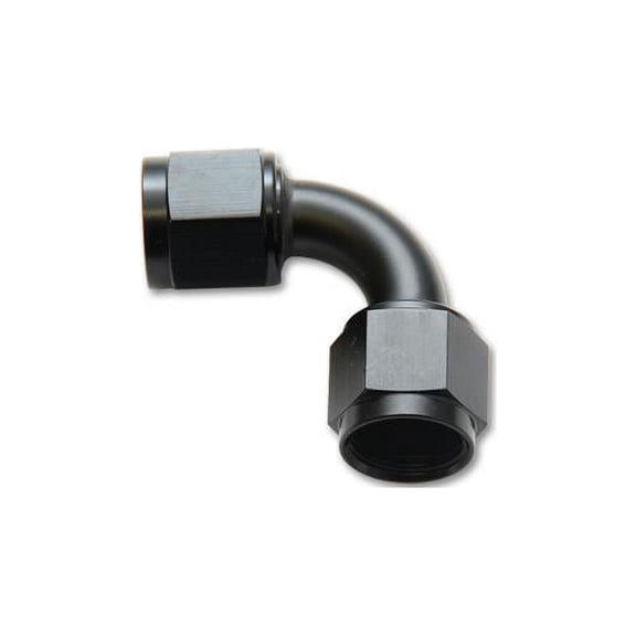 Vibrant Performance 10736 VIB10736 -16AN FEMALE 90 DEGREE UNION ADAPTER (AN TO AN) - ANODIZED BLACK ONLY