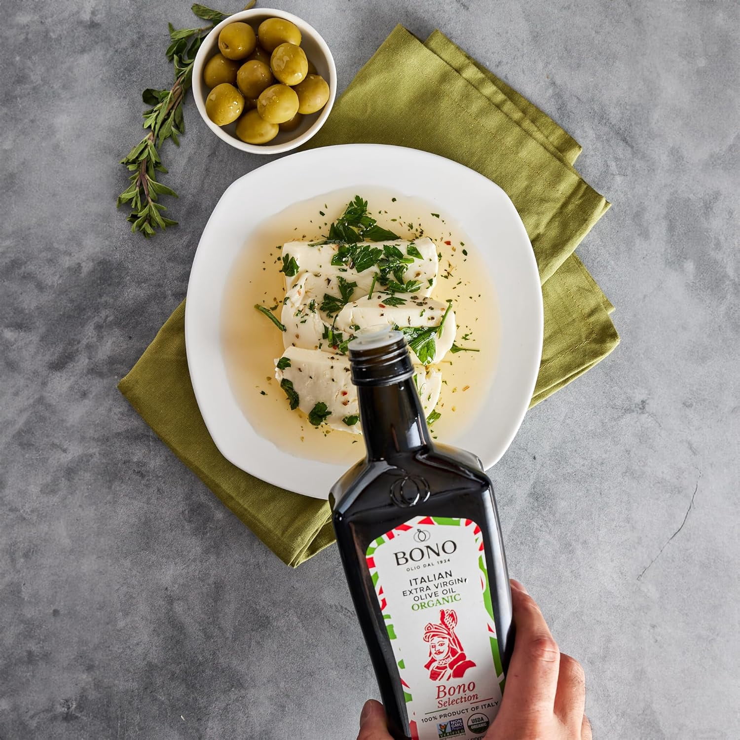 (Price/Case)Bono Extra Virgin Olive Oil - Case of 6 - 16.9 FZ