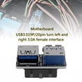 thumbnail image 3 of Adaptador de placa base USB 3.0 de 19 pines hembra a doble USB 3.0 tipo A hembra (C) Ndcxsfigh Para estrenar, 3 of 8