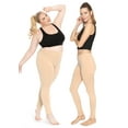 thumbnail image 2 of Stretch Is Comfort Women's Cotton Full Length Leggings Beige X-Large, 2 of 6