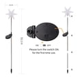 thumbnail image 2 of Juego de 4 luces solares con forma de copos de nieve con forma de copos de nieve, 2 of 8