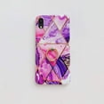 thumbnail image 4 of Compatible with iPhone XR Case,Marble Case Cute Fashion for Men Women Girls with 360 Degree Rotating Ring Kickstand Soft TPU Shockproof Cover Designed for iPhone XR 6.1" Purple, 4 of 16