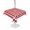 Red, variant on Outdoor Tablecloth with Umbrella Hole for Patio/Picnic/Party/Camping, Orange Plaid Waterproof Table Cloth Rectangle Table Cover Washable, Modern Minimalist Geometric Gingham Checkered (60"x 102")