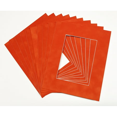 

Suede Texture Photo Mat - Orange 12x16 for 8x12 Photos - Fits 12x16 Frame
