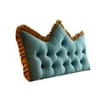 thumbnail image 1 of Cushions Velvet Backrest Cushions Headboard Window Seat and Sofa Embroidered Tufted Design Filling, 1 of 5