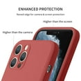 thumbnail image 4 of Bemz Slim Silicone Ring Compatible with iPhone 12 Pro Max, 6.7 inch (with Touch Tool) - Red, 4 of 8