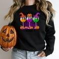 thumbnail image 3 of Witch Way To The Wine, Funny Halloween Sweatshirt, Halloween Crew Neck, 3 of 10