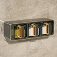 thumbnail image 6 of Mosey 1 Set Wall Mount Seasoning Box with 3 Spoons Label Punch Free Adhesive Spice Condiment Salt Sugar Storage Jar Container Kitchen Supplies, 6 of 8