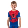 thumbnail image 2 of Marvel Spider-Man Pajamas Boy's Snug Fit Short Sleeve Shirt and Pant Set, 2 of 5