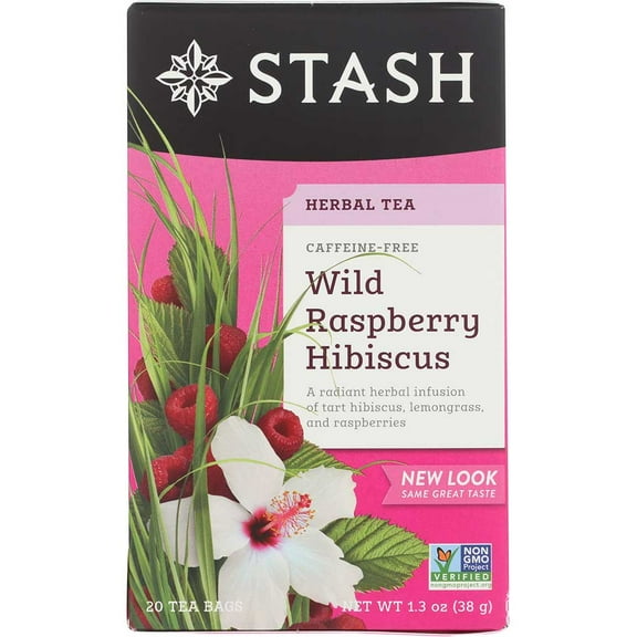 Stash Wild Raspberry Tea, 20 Bag -- 6 per case
