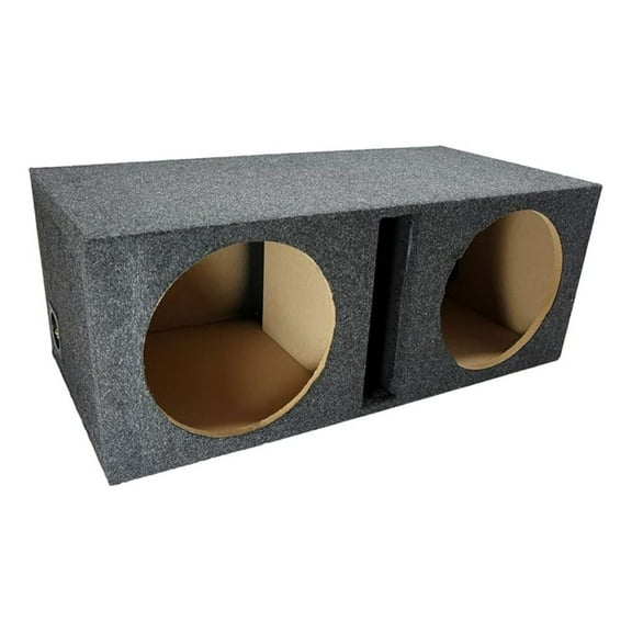 Dual 12" Sub Box Ported Vented Subwoofer Enclosure MDF Car Audio Stereo System