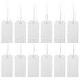 thumbnail image 3 of 100 etiquetas de envío en blanco con alambre, etiquetas de equipaje de PVC grabables para identificación de maletas y mochilas, etiquetas colgantes de envío en blanco, 3 of 6